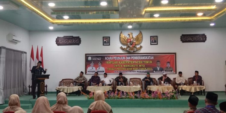 Peserta MTQ Yang Akan Berangkan Dari Aceh Timur Sukses Dipesijuek Dengan Lancar