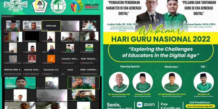 PC Pergunu Aceh Utara Sukses Gelar Webinar Hari Guru Nasional 2022