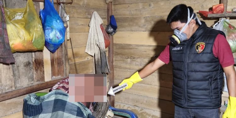 INAFIS Satreskrim Polres Aceh Timur Lakukan Olah TKP Temuan Mayat di Peureulak Timur