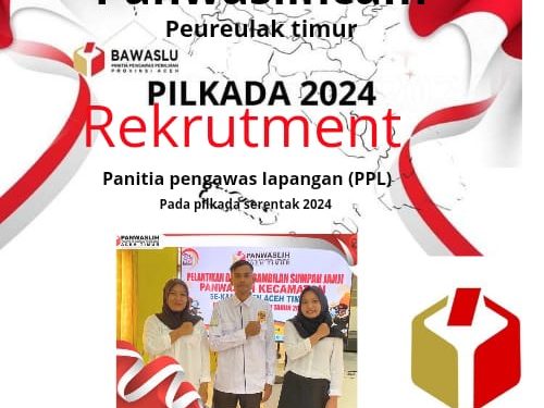 Panwaslih Kecamatan Peureulak Timur Sosialisasi Rekrutmen PPL untuk Pilkada 2024