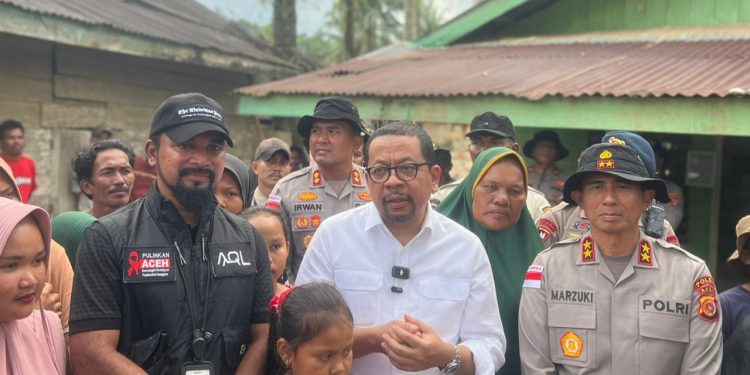 Bupati Al-Farlaky Bersama Kapolda Aceh Sambut Kunjungan Kepala Staf Presiden