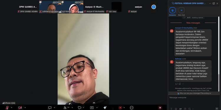 Andria Zulfa Menutup Webinar Series GAMIES Aceh dengan Antusiasme Tinggi Peserta