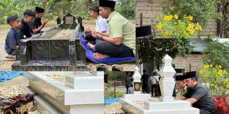 Manfaatkan Hari Kedua Idul Adha, Bupati Aceh Timur Ziarah ke Makam Orang Tua dan Santuni Warga